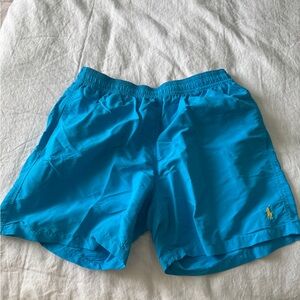 Polo by Ralph Lauren Men's Vibrant Blue Athletic Shorts